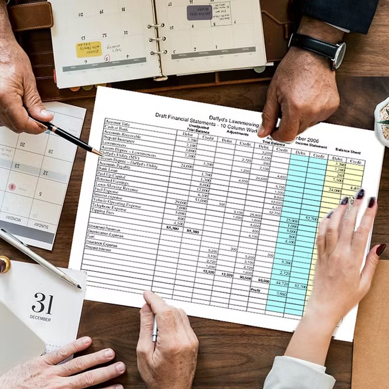 Bookkeeping services to keep financial records organised and current